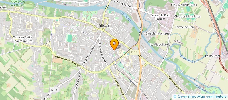localisation de l'entreprise MONSIEUR VINCENT CARRE à OLIVET