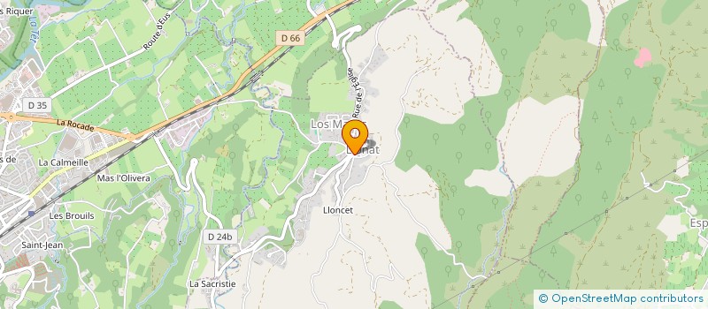 localisation de l'entreprise MONSIEUR VINCENT CASTAING  LOS MASOS