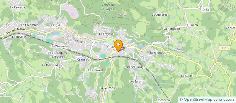 localisation de l'entreprise MONSIEUR VINCENT CASTANIE  AUBIN