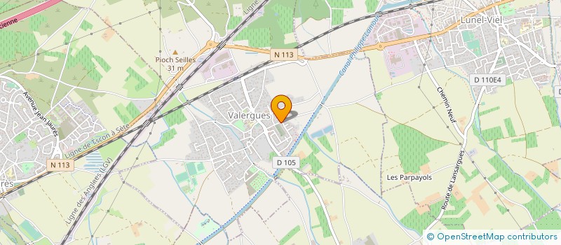 localisation de l'entreprise MONSIEUR VINCENT CASTEL  LANSARGUES