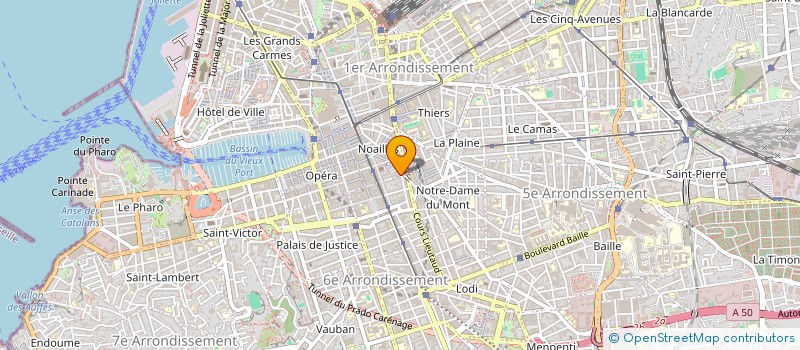 localisation de l'entreprise MONSIEUR VINCENT CASTELLIN à MARSEILLE 1