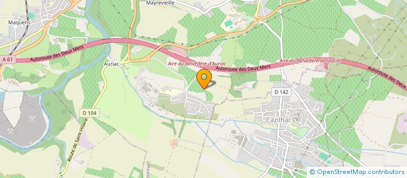 localisation de l'entreprise MONSIEUR VINCENT CATHALA  CARCASSONNE