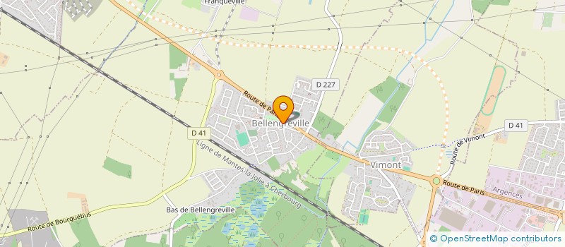 localisation de l'entreprise MONSIEUR VINCENT CATHERINE  BELLENGREVILLE