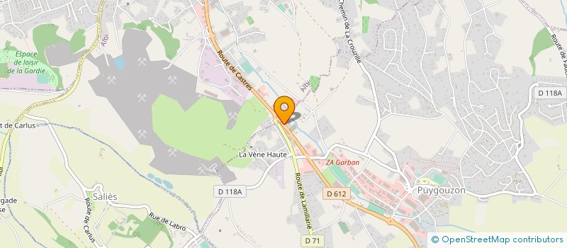 localisation de l'entreprise MONSIEUR VINCENT CERBINO  PUYGOUZON