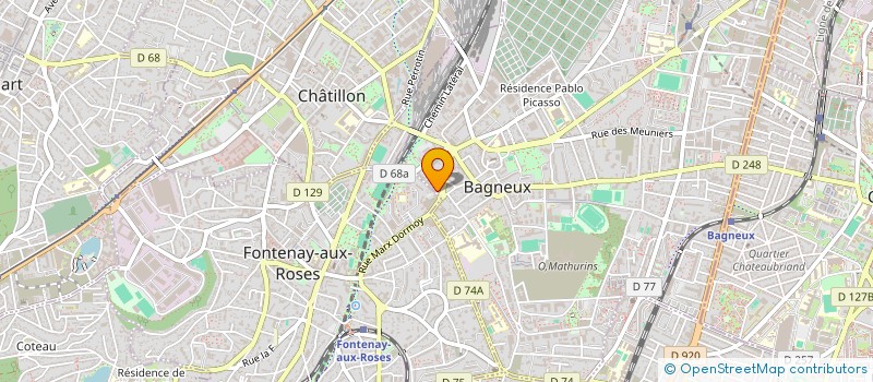 localisation de l'entreprise MONSIEUR VINCENT CERQUEIRA PINTO à BAGNEUX