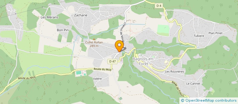 localisation de l'entreprise MONSIEUR VINCENT CERUTTI à BAGNOLS-EN-FORET