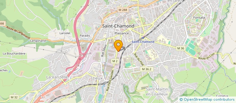 localisation de l'entreprise MONSIEUR VINCENT CHABANNE  SAINT-CHAMOND