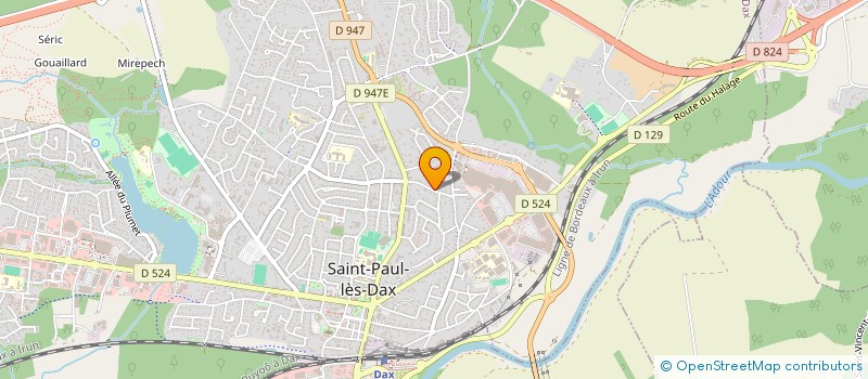 localisation de l'entreprise MONSIEUR VINCENT CHABANNES  SAINT-PAUL-LES-DAX