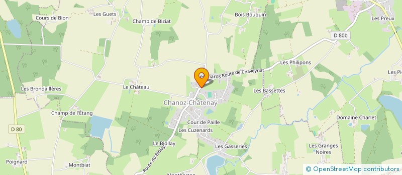 localisation de l'entreprise MONSIEUR VINCENT CHABRIER à CHANOZ-CHATENAY