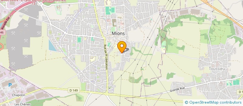 localisation de l'entreprise MONSIEUR VINCENT CHABROUD  TOUSSIEU