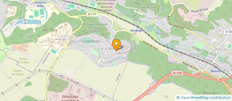 localisation de l'entreprise MONSIEUR VINCENT CHANSARD  JOUY-EN-JOSAS