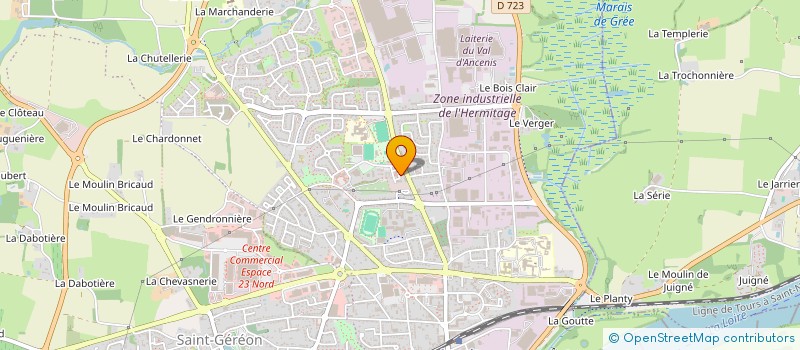 localisation de l'entreprise MONSIEUR VINCENT CHAPEAU  ANCENIS-SAINT-GEREON