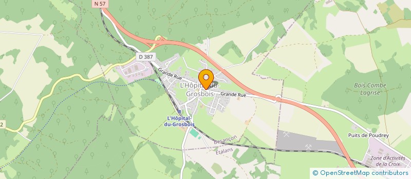 localisation de l'entreprise MONSIEUR VINCENT CHARBONNET  L'HOPITAL-DU-GROSBOIS