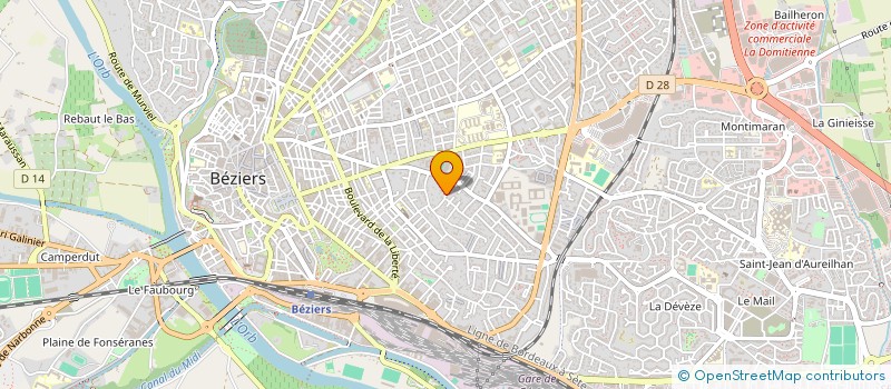 localisation de l'entreprise MONSIEUR VINCENT CHARBONNIER  BEZIERS