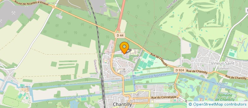 localisation de l'entreprise MONSIEUR VINCENT CHARPENTIER  CHANTILLY