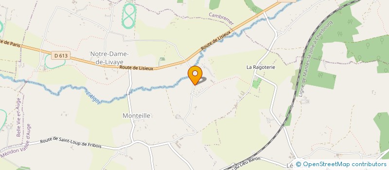 localisation de l'entreprise MONSIEUR VINCENT CHATEL  MEZIDON VALLEE D'AUGE