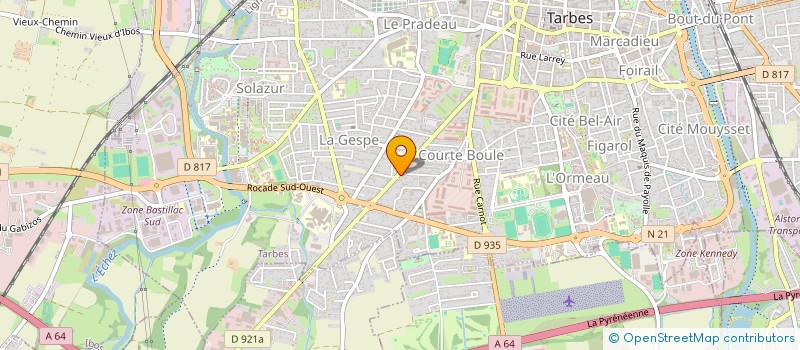 localisation de l'entreprise MONSIEUR VINCENT CHATELLIER  TARBES