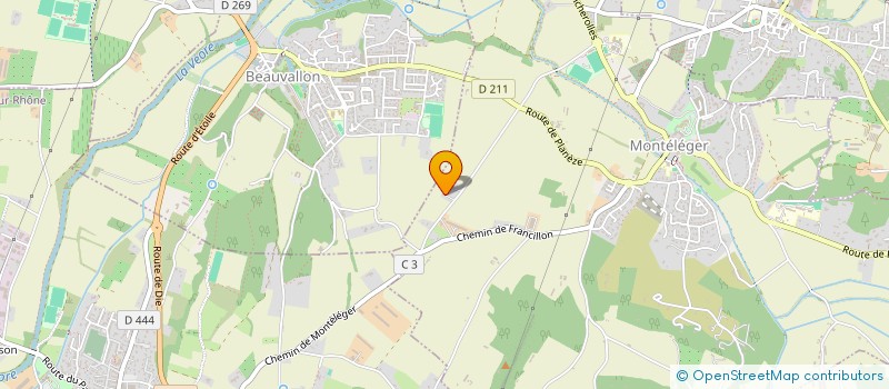 localisation de l'entreprise MONSIEUR VINCENT CHATTE  MONTELEGER