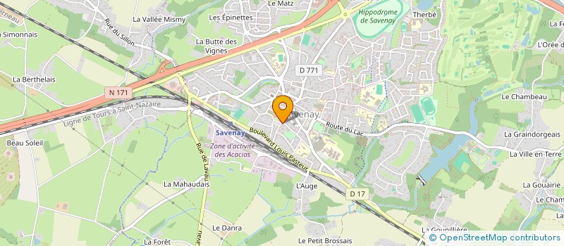 localisation de l'entreprise MONSIEUR VINCENT CHAUVEAU  SAVENAY