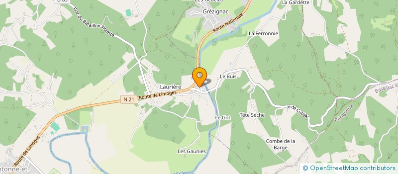 localisation de l'entreprise MONSIEUR VINCENT CHIQUET DE KEREMPENEC à COULAURES