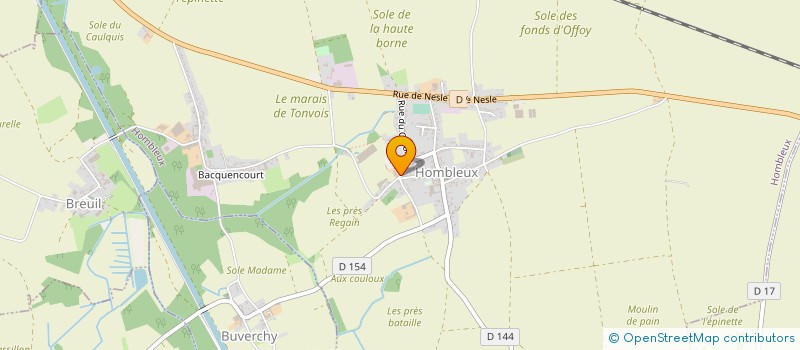 localisation de l'entreprise MONSIEUR VINCENT CHOMBART à HOMBLEUX