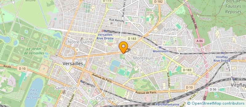 localisation de l'entreprise MONSIEUR VINCENT CHOVE à VERSAILLES