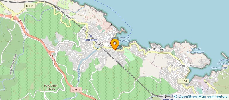 localisation de l'entreprise MONSIEUR VINCENT CIRILLO  COLLIOURE