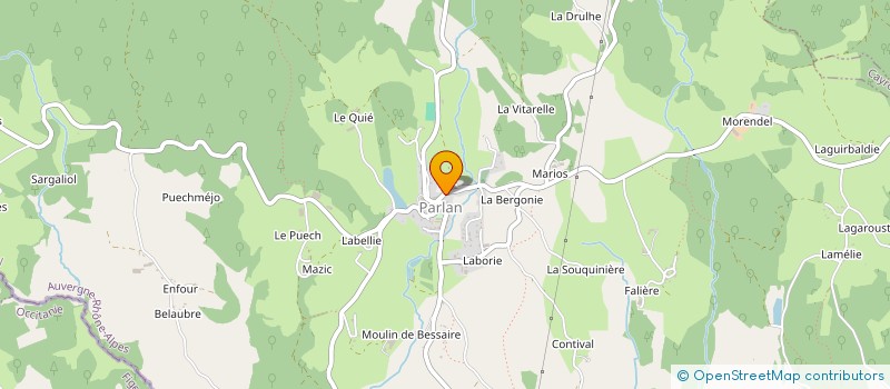 localisation de l'entreprise MONSIEUR VINCENT CLAMAGIRAND à PARLAN