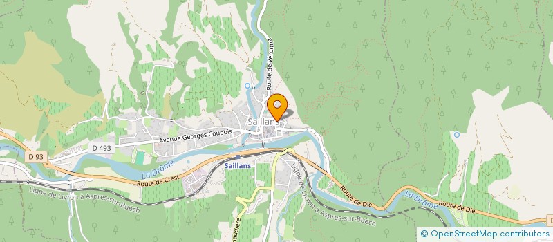 localisation de l'entreprise MONSIEUR VINCENT CLARY  SAILLANS