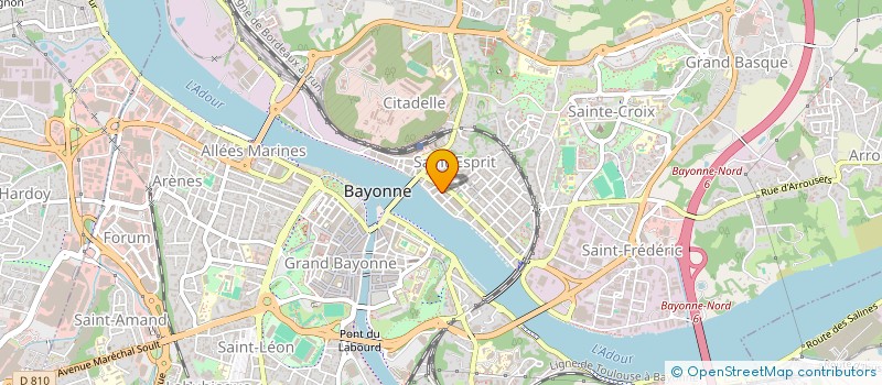 localisation de l'entreprise MONSIEUR VINCENT CLAVERIE à BAYONNE