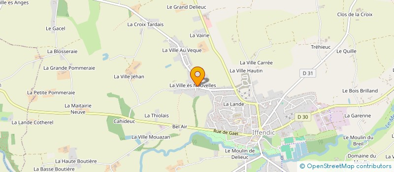 localisation de l'entreprise MONSIEUR VINCENT CLERO  IFFENDIC