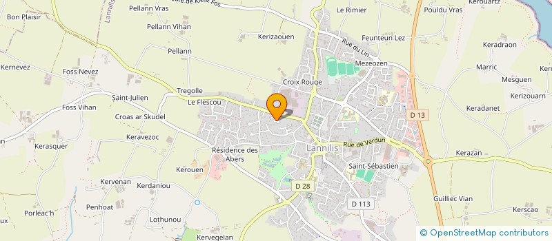 localisation de l'entreprise MONSIEUR VINCENT CLIQUET  LANNILIS