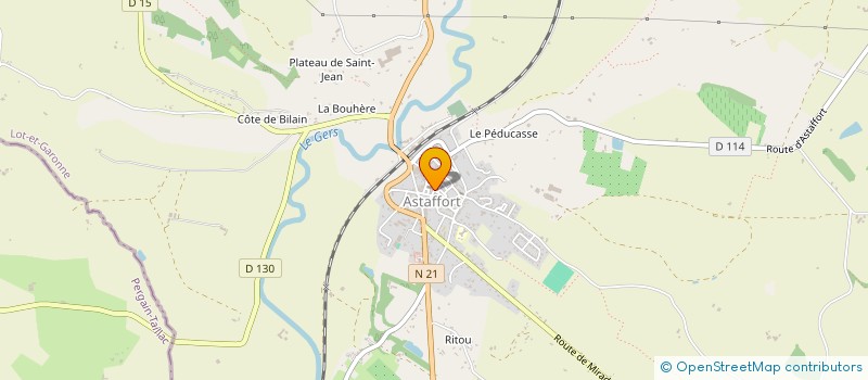 localisation de l'entreprise MONSIEUR VINCENT CLOUET  ASTAFFORT