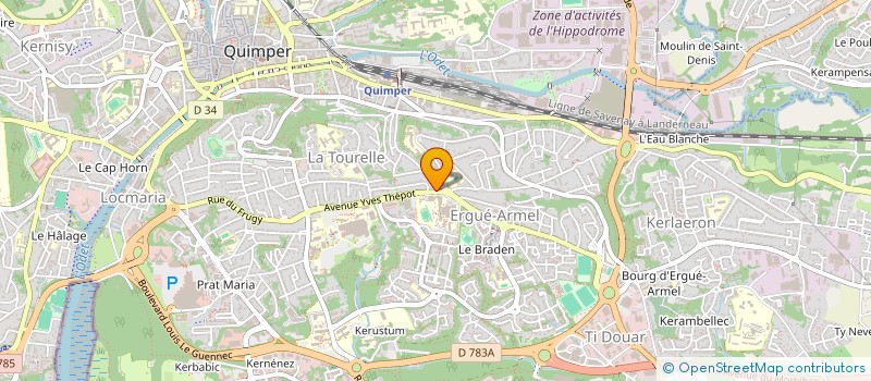 localisation de l'entreprise MONSIEUR VINCENT COADIC à QUIMPER