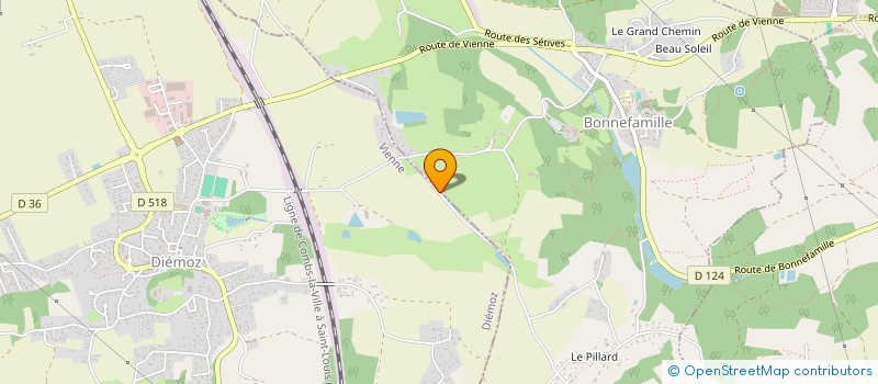 localisation de l'entreprise MONSIEUR VINCENT COCHARD  BONNEFAMILLE