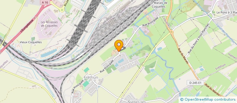 localisation de l'entreprise MONSIEUR VINCENT COCQUET  FRETHUN