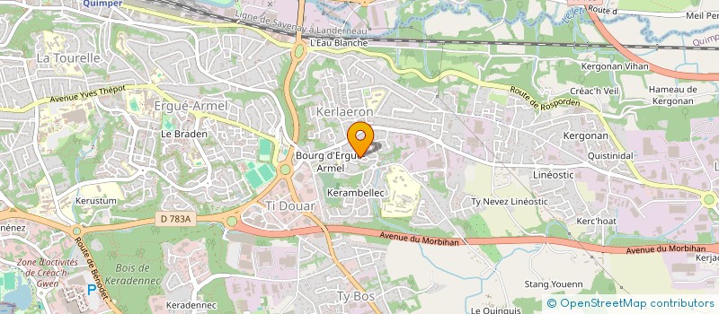 localisation de l'entreprise MONSIEUR VINCENT COFFINIERES à QUIMPER
