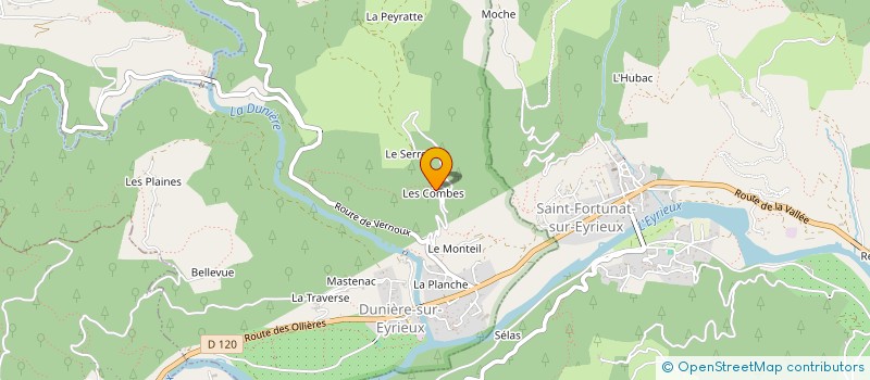 localisation de l'entreprise MONSIEUR VINCENT COIRIE  DUNIERE-SUR-EYRIEUX