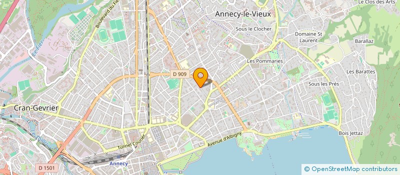 localisation de l'entreprise MONSIEUR VINCENT COLLEVILLE à ANNECY