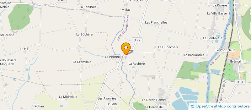 localisation de l'entreprise MONSIEUR VINCENT COLOMBEL  SAINT-MALO-DE-PHILY