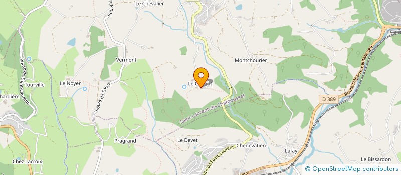 localisation de l'entreprise MONSIEUR VINCENT COMBE  SAINT-LAURENT-DE-CHAMOUSSET