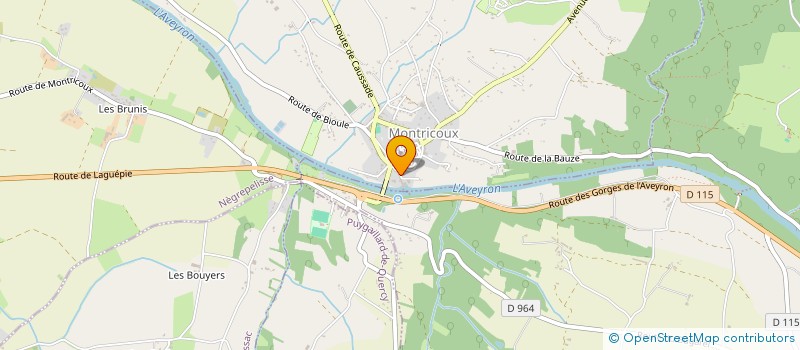 localisation de l'entreprise MONSIEUR VINCENT COMBELLES  MONTRICOUX