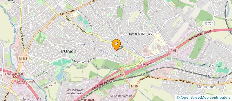 localisation de l'entreprise MONSIEUR VINCENT COMBES à L'UNION