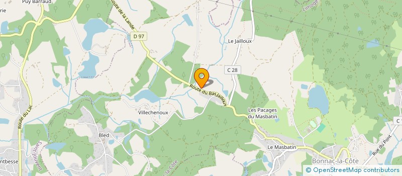 localisation de l'entreprise MONSIEUR VINCENT COQUET à BONNAC-LA-COTE