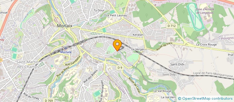 localisation de l'entreprise MONSIEUR VINCENT CORRE  MORLAIX