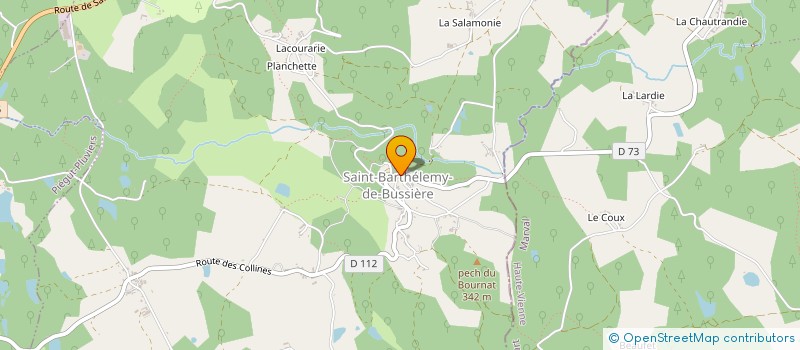 localisation de l'entreprise MONSIEUR VINCENT COSAERT  SAINT-BARTHELEMY-DE-BUSSIERE