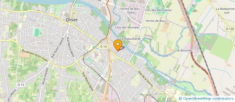 localisation de l'entreprise MONSIEUR VINCENT COUBARD à OLIVET