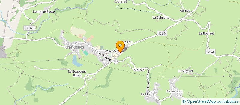 localisation de l'entreprise MONSIEUR VINCENT COUBETERGUES à CRANDELLES