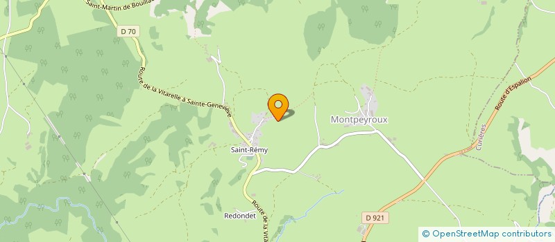 localisation de l'entreprise MONSIEUR VINCENT COUDERC  MONTPEYROUX