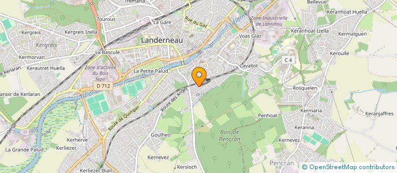 localisation de l'entreprise MONSIEUR VINCENT COULON  LANDERNEAU